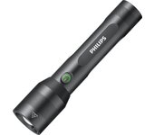 Linterna LED compacta y potente de Philips, alta luminosidad, 1000 lúmenes, recargable, práctica, con atenuación de luz, batería ligera 18650.