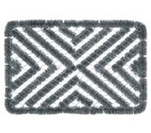 Alfombrilla raspadora de maletero rectangular de alambre Groundsman 40cm x gris/plata