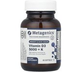 Metagenics, Vitamina D3 5000 + K, 60 cápsulas blandas
