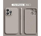 Funda de silicona líquida de lujo para iPhone 16, 11, 13, 12, 14, 15, ProMax, carcasa trasera a prueba de golpes para iPhone 15 Plus, accesorios For iPhone 16 negro