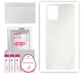 apgo MATTE Protective Skin Sticker for the back compatible with Motorola Edge 30 Neo, Wrap Film, Hydrogel Film, Flexible, Soft TPU with positioning la