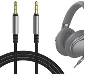 Cable de audio Geekria con trenza de nailon compatible con auriculares Sony INZONE H5 (1,2 m, entrada auxiliar, MDR-1AM2, MDR-XB950N1, WH-ULT900N, WH-XB920N y WH-1000XM5).