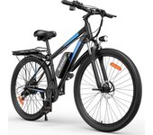 Bicicleta eléctrica de montaña con batería de litio de 48V y 15AH, motor de 29 pulgadas, 2023 W, Ebike-90KM, novedad de 1000 1000W 48V 15AH negro/azul