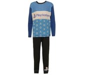 Conjunto de pijama con patrón de logotipo para niños Playstation Childrens Boys 5-6 Years azul/negro