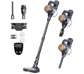 Aspiradora inalámbrica Proscenic P11 Lite, succión máxima de 28 kPa, autonomía de hasta 35 minutos, pantalla LED, desenreda automáticamente el cabello. P11 Lite negro