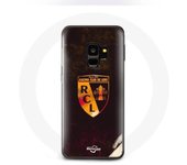 Coque Samsung Galaxy S9 rcl lens orange fond noir