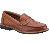 Hush Puppies zapatos casuales de cuero Verity para mujer/señora 3 UK bronceado