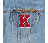 or Coat Apparel Iron-on Alphabet Embroidery Letter Patches Clothes Embroidery Applique Patches O