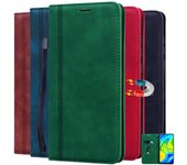 Para Redmi Note 9S Funda magnética de cuero con cartera para teléfono Redmi Note 8T 9 8 7 Pro Max 8A 7A 6 6A K20 Mi A3 Lite funda con tapa mate Redmi 6A negro