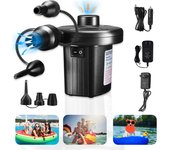 Mini bomba inflable eléctrica para colchón de aire, bomba de camping, portátil, de llenado rápido, para piscinas, soplador de aire, inyector.