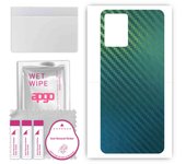 apgo Protective Skin Sticker for the back compatible with Vivo Y33T, Wrap Film, Foil, Vinyl - Pattern Carbon Chameleon CAKA1