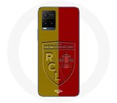 Coque Vivo y21s 2021 rcl lens Logo fond jaune et rouge