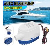 Bomba de agua de sentina sumergible automática de 12V 1200GPH con interruptor para barco automático