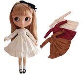 Muñeca Blythe One de Rakulifey para Obitsu, 3 colores, disfraz, pieza, ropa, 24, (Vino) vino