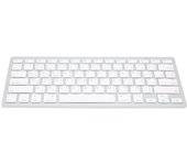 Teclado inalámbrico inglés tailandés bilingüe portátil elegante ultrafino plateado blanco teclado de computadora