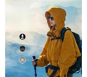 Chaqueta de mujer otoño e invierno impermeable ropa de montañismo mono para superar la tendencia del abrigo S