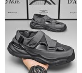 Sandalias para hombre, sandalias de verano para ocio en la playa, zapatos para hombre 2024, nuevas zapatillas de deporte para exteriores, sandalias casuales cómodas retro para hombre 39