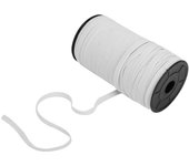 Banda elástica para ropa, ancho de 8 mm, accesorios de costura, materiales de costura hechos a mano, suministros de costura profesional, reparación de manualidades, confección de pelucas blanco