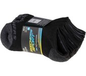 Skechers Boys 6pk No Show Socks S108264-BLK, para niño, Calcetines, negro 31-34 negro