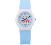 Reloj analógico Disney TSUMTSUM, resistente al agua hasta 10 ATM, correa de uretano, para niñas, color azul [Citizen Q&Q] [Q&Q] V06A-508VK azul