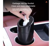 Nuevo cubo de basura para coche, doble uso multifuncional en el coche y el hogar, Mini cubo de basura para coche