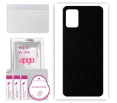 apgo Protective Skin Sticker for the back compatible with Motorola Moto G Stylus 2021, Wrap Film, Foil, Vinyl - Pattern Matte Black