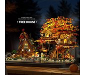 Bloque de construcción de casa del árbol de otoño de regalo romántico(con led) Juguetes educativos de productos desafiantes Autumn tree house(Led)