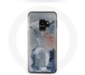 Coque pour Samsung Galaxy S9 plus Fond de texture abstraite gris