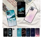Zodiac Cancer Phone Case para Iphone 8 7 6 6s Plus X Se 2020 Xr Xs 14 11 12 13 Mini Pro Max Funda móvil For iphone 14 pro