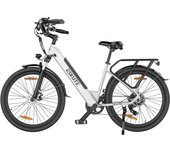 Bicicleta eléctrica de cercanías ESKUTE Polluno Plus Bicicleta eléctrica para adultos 250 W 36 V 20 Ah Batería 26'' blanco