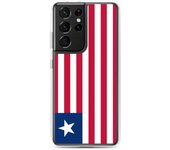 Coque Téléphone - Samsung - Galaxy S24 Ultra - Drapeau Liberia - Souple - Multicolore