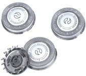 Cabezal de afeitadora de repuesto de 3 uds para Philips HQ56 HQ55 HQ4 + HQ3 Reflex Plus