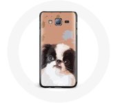 Coque pour Samsung Galaxy A3 Épagneul japonais Noir et Blanc Race de chiens
