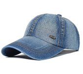 Gorra de béisbol de algodón lavada vintage para hombres y mujeres, sombrero de mezclilla para papá, estilo camionero ajustable, perfil bajo One Size
