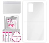 apgo Ultra Clear Protective Skin Sticker for the back compatible with Vivo X60 5G, Wrap Film, Hydrogel Film, Flexible, Soft TPU with positioning layer