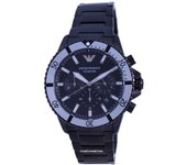 Reloj Emporio Armani Diver cronógrafo cuarzo AR80050 100M para hombre negro