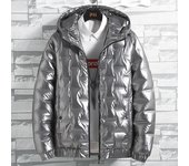 Chaquetas de plumón para hombre, chaqueta de plumón de invierno con capucha y gorro desmontable NFC, relleno de plumón de ganso blanco, abrigo informal cálido XXL