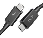 Cable Anker Thunderbolt 4 de 100 W, color negro, salida de 100 W, compatible con 8K, transferencia de datos de alta velocidad de 40 Gbps, compatible con iPhone 16, 15, MacBook Air Pro, iPad y
