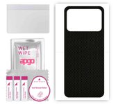 apgo Protective Skin Sticker for the back compatible with Xiaomi Poco C40, Wrap Film, Foil, Vinyl - Pattern Matrix