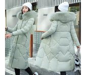 Parka Otoño Invierno Chaqueta Mujer Ropa Vintage Abrigo Cálido Mujer Chaqueta de Algodón de Plumón para Mujer Parkas Largas Gruesas Cálidas de Gran Tamaño M rojo