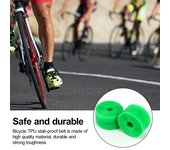 2 rollos de revestimientos para neumáticos de bicicleta, antiperforación, ligeros, de instalación sencilla, protectores planos de tubo interior para bicicleta, Herramientas de reparación de bicicletas verde
