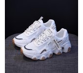2024 Primavera Nuevas Zapatillas De Deporte Transpirables Zapatos Casuales De Plataforma Zapatos Deportivos Para Estudiantes Zapatillas De Deporte Con Cordones Para Mujer 35