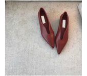 Zapatos de mujer de tendencia, sandalias planas, nueva moda de verano, zapatos Oxford retro de punta puntiaguda, zapatos casuales de mujer, zapatos para mujer 39 rojo