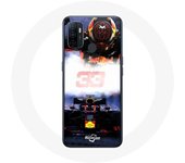 Coque Oppo A53 Formule 1 Max Verstappen Pilote de F1 noir rouge et jaune