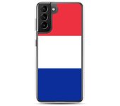 Coque Téléphone - Samsung - Galaxy S21 Ultra - Drapeau France - Souple - Multicolore