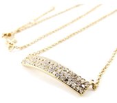 Les Trésors De Lily [J0160] - Collier Plaqué-Or 'Sissi' blanc oro