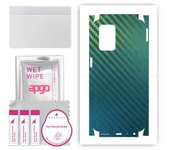 apgo Protective Skin Sticker for the back+sides compatible with Realme 8s 5G, Full Wrap Film, Foil, Vinyl - Pattern Carbon Chameleon CAKA1