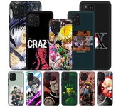 Funda de teléfono para OPPO A53 A52 A95 K9 A74 A94 A93 A55 Reno 6 4 3 Pro 5G A9 Ace F11 Find X2 Hunter X Hunter Hisoka Anime Funda negra Oppo Reno3