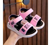 Sandalias de playa para niños nuevas de verano 2024: Zapatos antideslizantes de suela suave para niños y niñas 24 gris