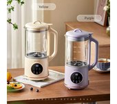 Máquina de leche de soja de 800ml, exprimidor eléctrico, mezclador de leche de soja, rompe muros, máquina para hacer pasta de arroz, máquina de desayuno EU blanco